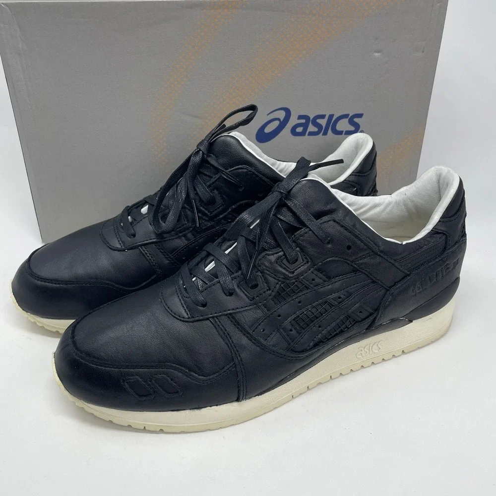 Asics Gel-Lyte III Kith Grand Opening Men Black Leather Sneakers H41HK Size 11.5 - Picture 9 of 9